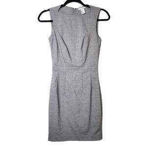 H&M LIGHT GREY TAILORED BUSINESS CASUAL DRESS SIZE 2